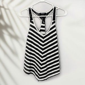Streetwear Society Striped Racerback Tank Top SZ S